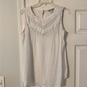 White Sleeveless Top